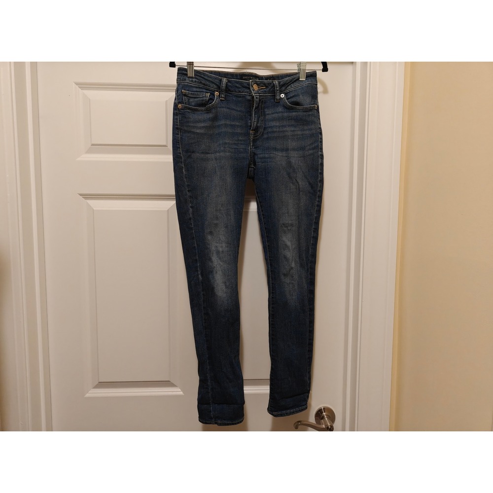 Lucky Brand Lolita Skinny Jeans Womens 6/28 Regular Dark Wash Low Rise 7WP10326